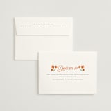 "Vintage Wildflowers" - Wedding Invitations in Coral by Morgan Kendall - FREE Recipient Addressing