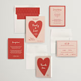 "Big Heart Wedding" - Wedding Invitations in Blush by Ani Somi - Invitation Suite