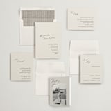 "kinkaid" - Wedding Invitations in Ivory by Carolyn Nicks - Invitation Suite
