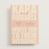 "Typographical Poster" - Wedding Invitations in Blush by Stacey Day - Front