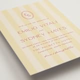 "palmetto" - Wedding Invitations in Lemon by Ellen Schlegelmilch - Detail
