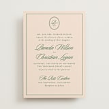 "Scripted" - Wedding Invitations in Emerald by Creo Study - Front