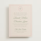 "Scripted" - Wedding Invitations in Peony by Creo Study - Front