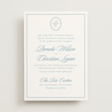 "Scripted" - Wedding Invitations in Capri by Creo Study - Front