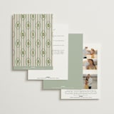 "Scripted" - Wedding Invitations in Emerald by Creo Study - Back of Card Options