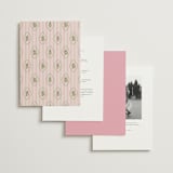 "Scripted" - Wedding Invitations in Peony by Creo Study - Back of Card Options