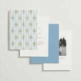 "Scripted" - Wedding Invitations in Capri by Creo Study - Back of Card Options