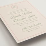 "Scripted" - Wedding Invitations in Peony by Creo Study - Detail