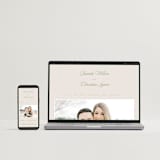 "Scripted" - Wedding Invitations in Peony by Creo Study - FREE Wedding Website