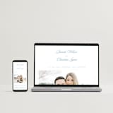 "Scripted" - Wedding Invitations in Capri by Creo Study - FREE Wedding Website