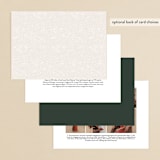 "Artsy Minimal" - Wedding Invitations in Forest by Melanie Severin - Back of Card
