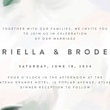 "Artsy Minimal" - Wedding Invitations in Forest by Melanie Severin - Close-Up