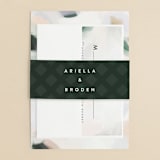 "Artsy Minimal" - Wedding Invitations in Forest by Melanie Severin - Assembled