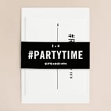 "Open Bar" - Wedding Invitations in Tuxedo by Jennifer Lew - Assembled