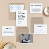 "Open Bar" - Wedding Invitations in Tuxedo by Jennifer Lew - Invitation Suite