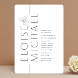 "Of Note" - Wedding Invitations in Pearl by Olivia Raufman - Front