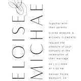 "Of Note" - Wedding Invitations in Pearl by Olivia Raufman - Close-Up