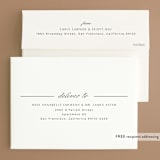 "Of Note" - Wedding Invitations in Pearl by Olivia Raufman - FREE Recipient Addressing