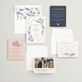 "Cascading Floral" - Wedding Invitations in Lagoon by Corinne Malesic - Invitation Suite