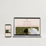 "Garden Heirloom" - Wedding Invitations in Peony by Elly - FREE Wedding Website