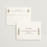 "Garden Heirloom" - Wedding Invitations in Peony by Elly - FREE Recipient Addressing