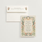 "Garden Heirloom" - Wedding Invitations in Garden by Elly - Invitation with Envelope