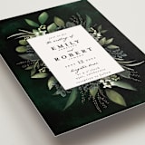 "Forest Finds" - Wedding Invitations in Emerald by Susan Moyal - Close-Up