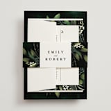 "Forest Finds" - Wedding Invitations in Emerald by Susan Moyal - Assembled