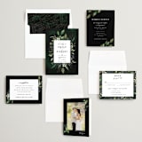 "Forest Finds" - Wedding Invitations in Emerald by Susan Moyal - Invitation Suite