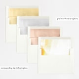 "Upper Block" - Wedding Invitations in Daisy by Lea Velasquez - Envelope Liner Options