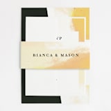 "Upper Block" - Wedding Invitations in Daisy by Lea Velasquez - Assembled