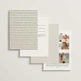 "Tilted Script" - Wedding Invitations in Ivory by Hannah Williams - Back of Card Options