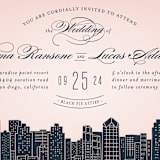 "Big City - San Diego" - Wedding Invitations in Blush by Hooray Creative - Close-Up
