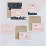 "Big City - San Diego" - Wedding Invitations in Blush by Hooray Creative - Invitation Suite