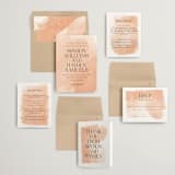 "Swept" - Wedding Invitations in Blush by Snow and Ivy - Invitation Suite