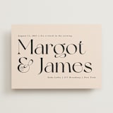 "SoHo" - Wedding Invitations in Blush by Hudson meet Rose - Front
