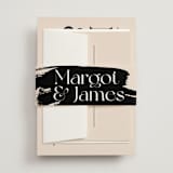 "SoHo" - Wedding Invitations in Blush by Hudson meet Rose - Assembled with Belly Band