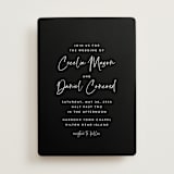 "In this together" - Wedding Invitations in Black Tie by Lea Delaveris - Front