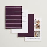"In this together" - Wedding Invitations in Plum by Lea Delaveris - Back of Card