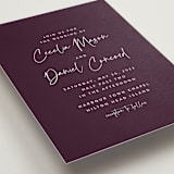 "In this together" - Wedding Invitations in Plum by Lea Delaveris - Close-Up
