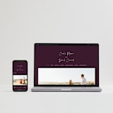 "In this together" - Wedding Invitations in Plum by Lea Delaveris - FREE Wedding Website