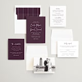 "In this together" - Wedding Invitations in Plum by Lea Delaveris - Invitation Suite