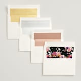 "Beauties" - Wedding Invitations in Noir by Lori Wemple - Envelope Liner Options