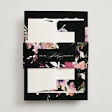 "Beauties" - Wedding Invitations in Noir by Lori Wemple - Assembled with Belly Band