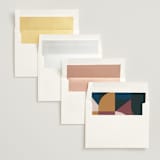 "Abstract Jewels" - Wedding Invitations in Noir by Maria Alou - Envelope Liner Options