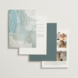 "Tidal Wave" - Wedding Invitations in Aqua by Hooray Creative - Back of Card Options