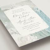"Tidal Wave" - Wedding Invitations in Aqua by Hooray Creative - Detail