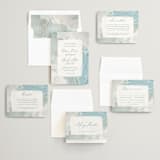 "Tidal Wave" - Wedding Invitations in Aqua by Hooray Creative - Invitation Suite
