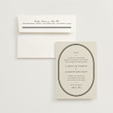 "Bocce" - Wedding Invitations in Tuxedo by Megan Davis - Invitation with Envelope