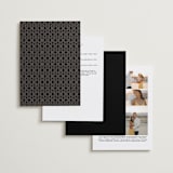 "Initials Circle Arch" - Wedding Invitations in Latte by FRANI - Back of Card Options